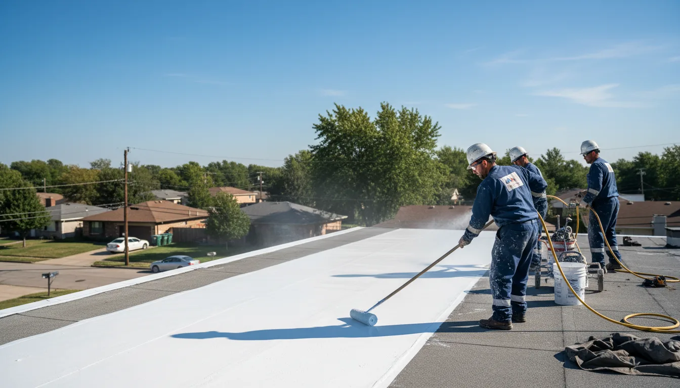 Commercial roof coating in Prairieburg, IA near me